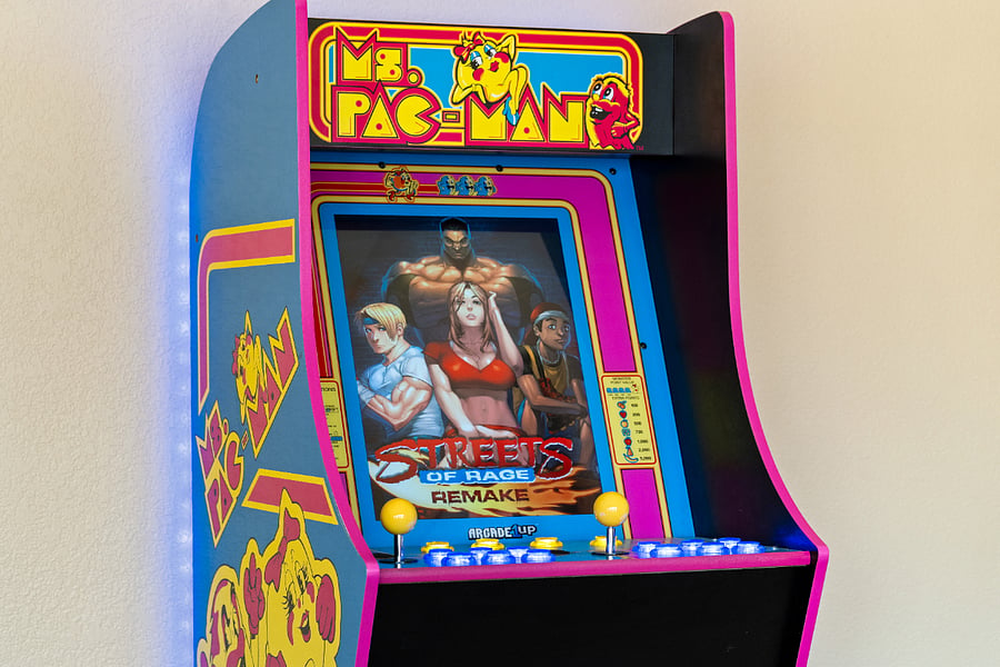 Unwind at the end of the day with a vintage-style video arcade game system featuring a wide selection of classic games. We've been told it includes over 15,000 games and variations programmed by a local developer. We haven't counted them ourselves, but you're welcome to explore and enjoy as many as you like!