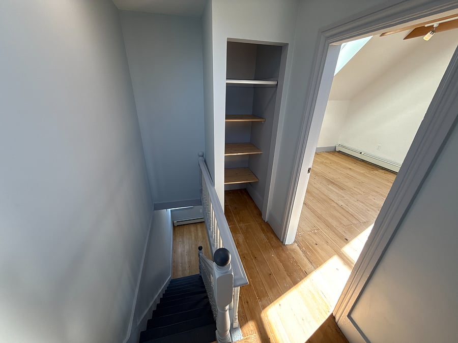 Landing to third floor bedroom.