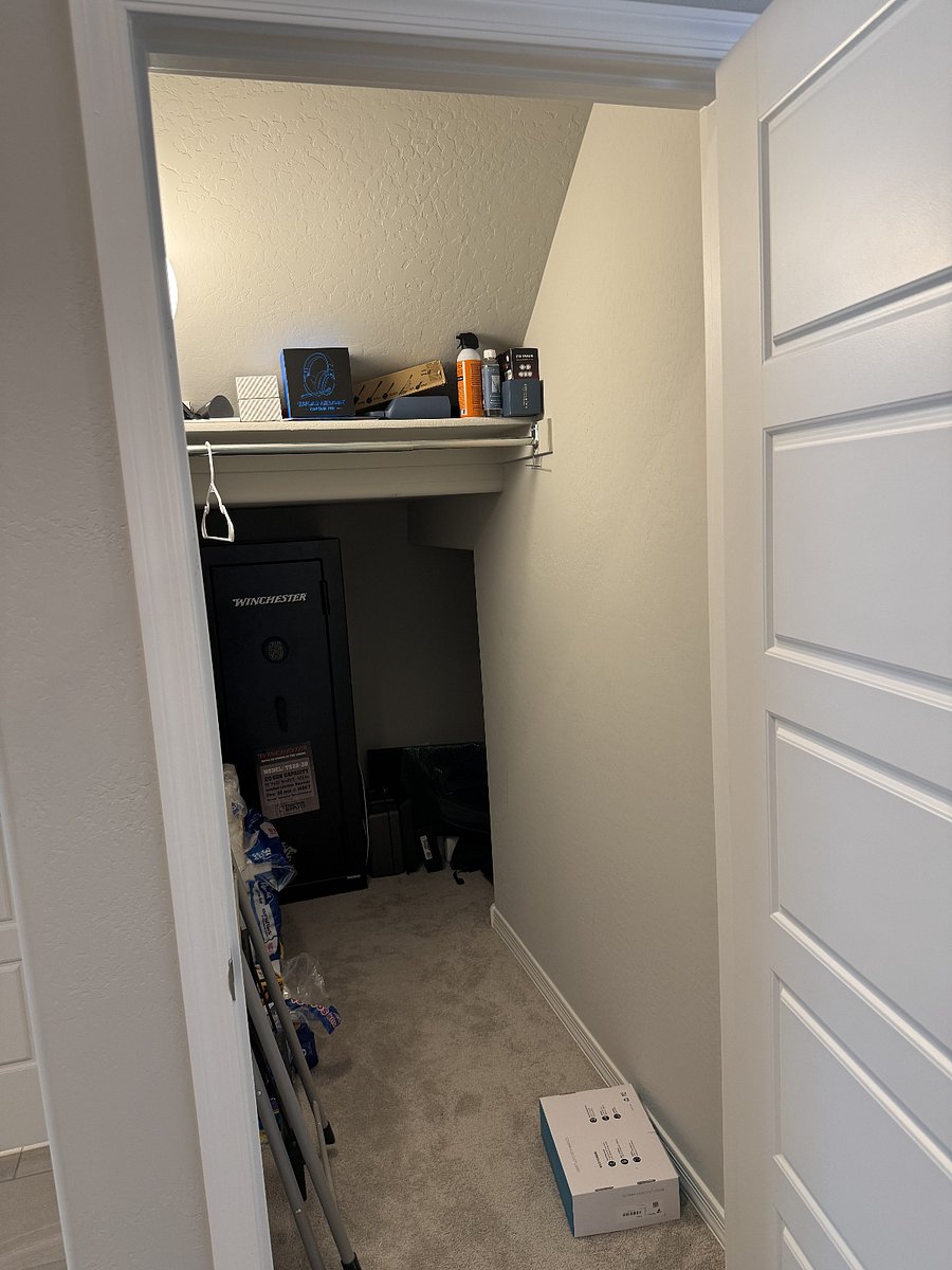 Storage under stairs