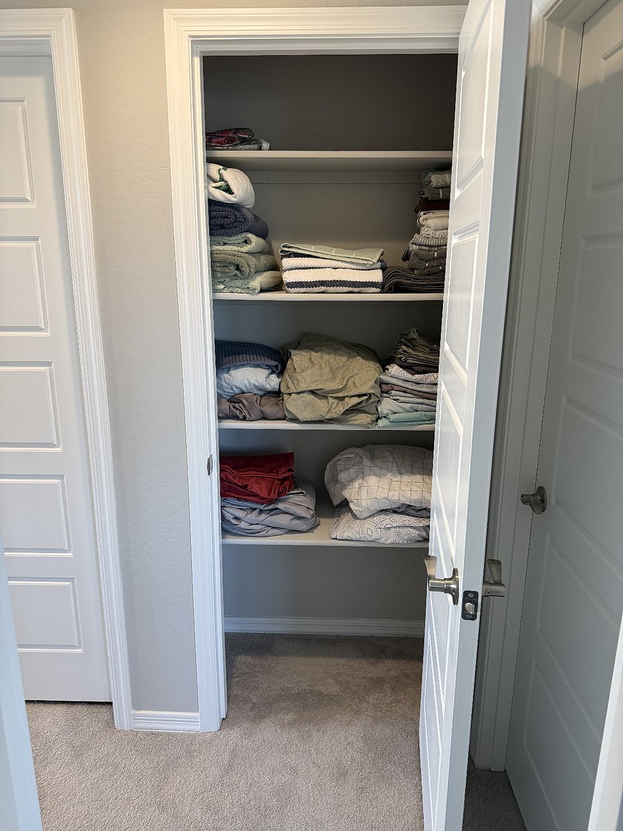 Upstairs Linens Closet