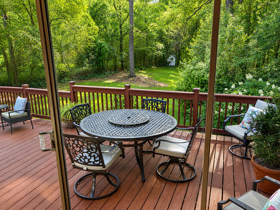 Outdoor view from living room