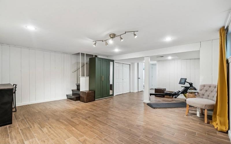 Basement - will have sofa bed and TV.