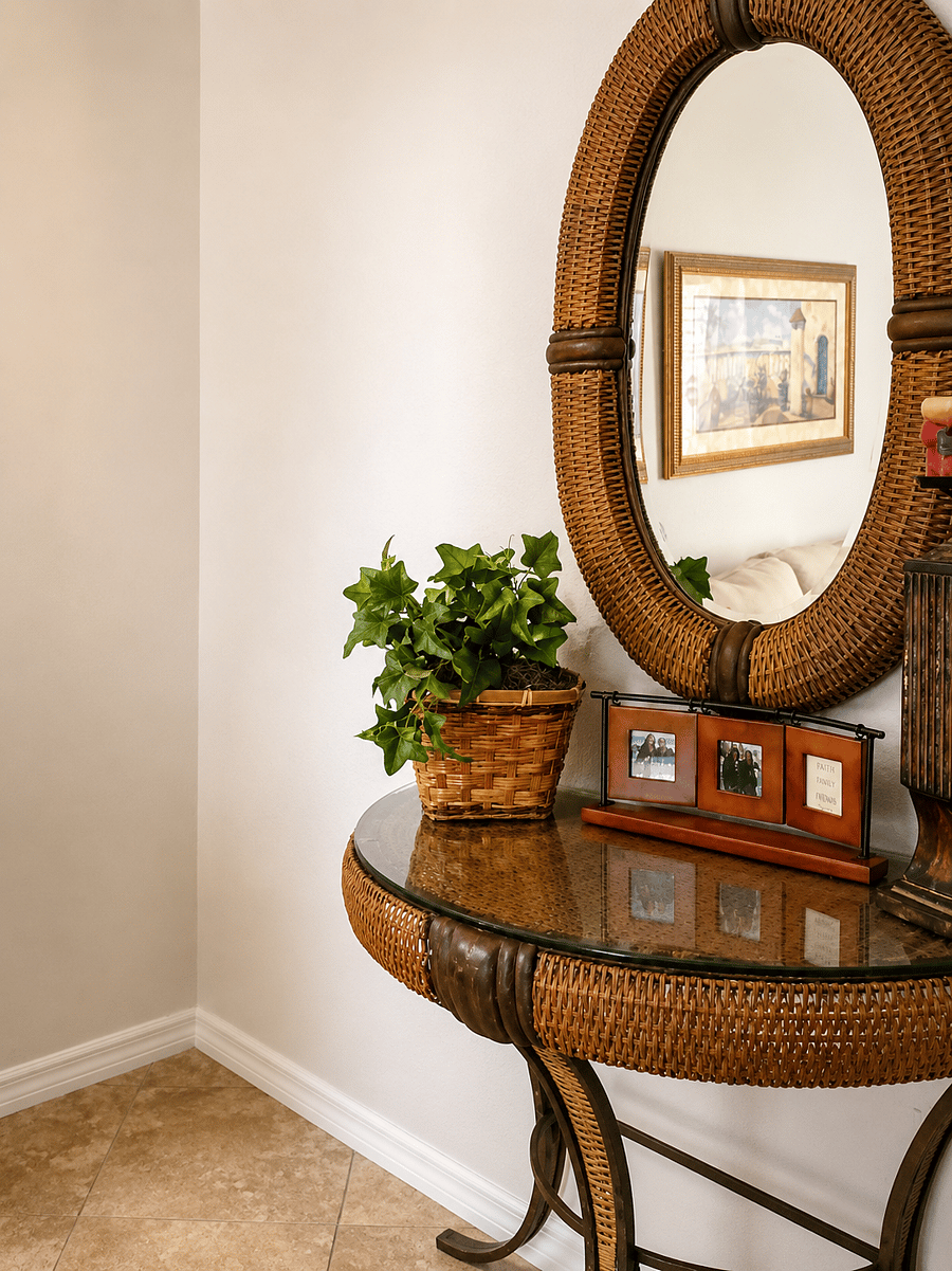 3rd Bedroom/Office with Queen Pull out bed, small walk-in closet 35" TV. It includes desk for working.