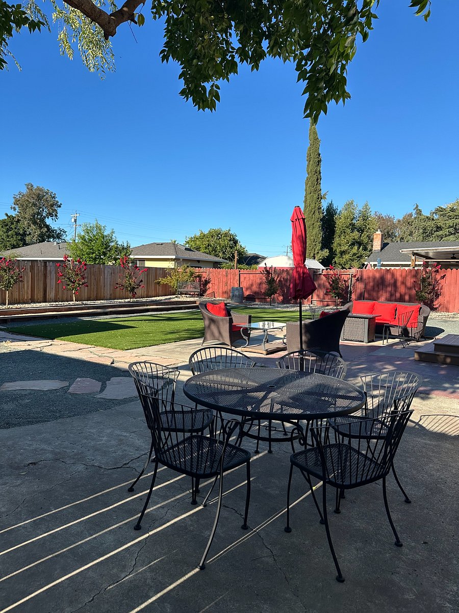 Backyard - Seating and bocce ball court