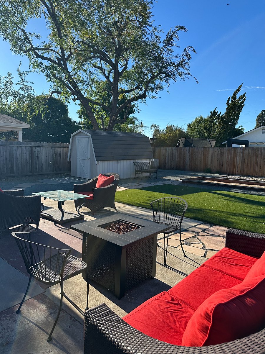 Backyard - Seating and fire pit