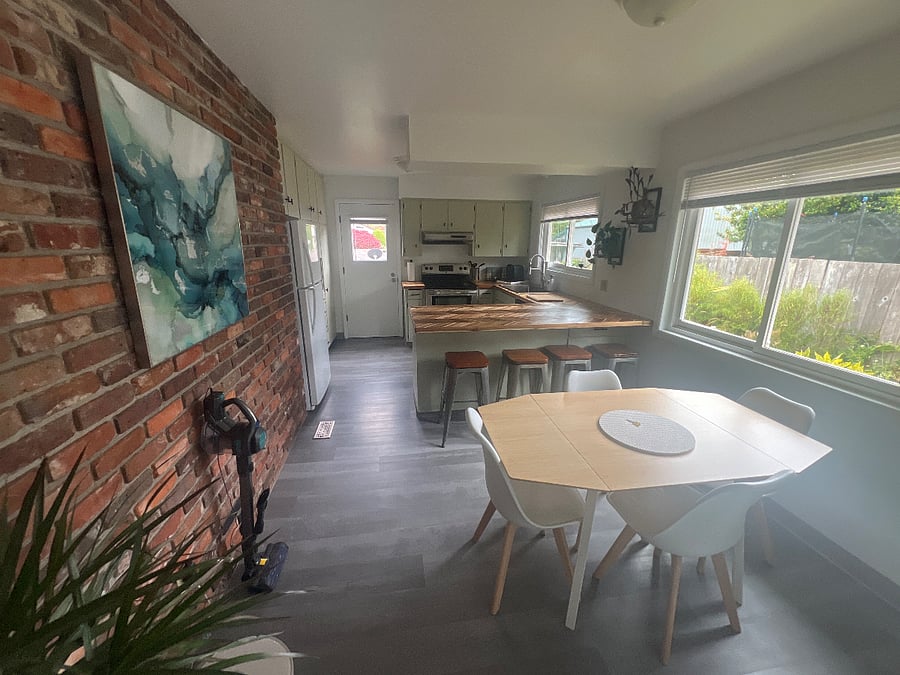 Kitchen and dining room