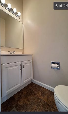 Half bath on main floor