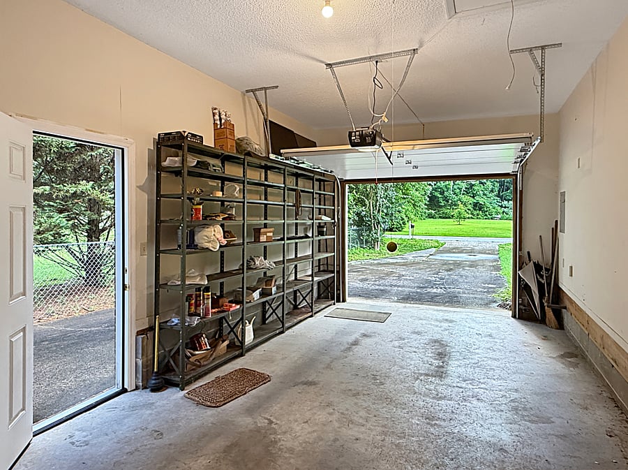 Full access to garage for storage
