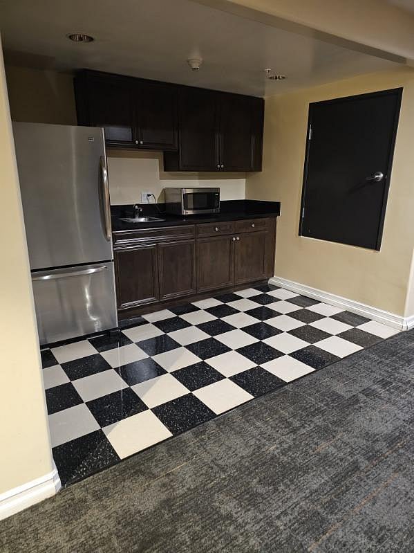 Community room with kitchen