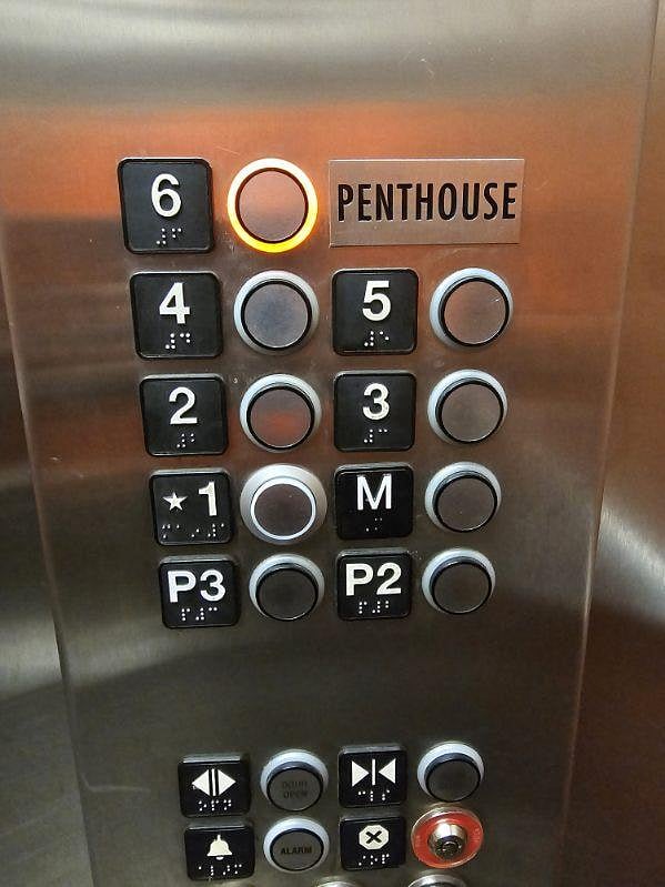 Penthouse level unit