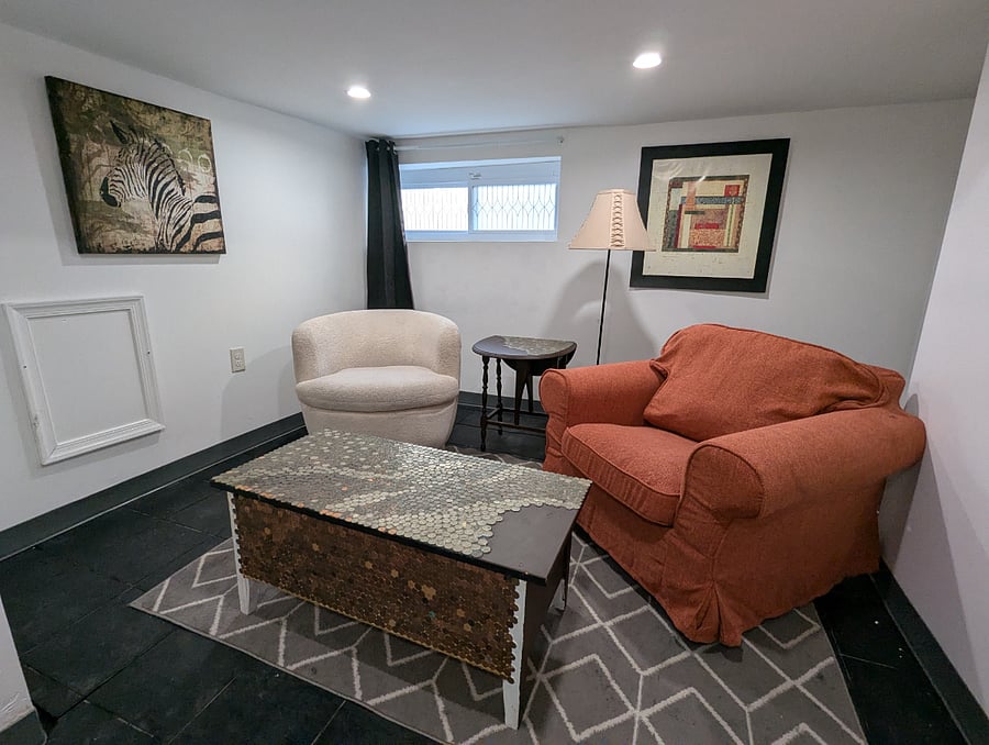 Basement (front) sitting area