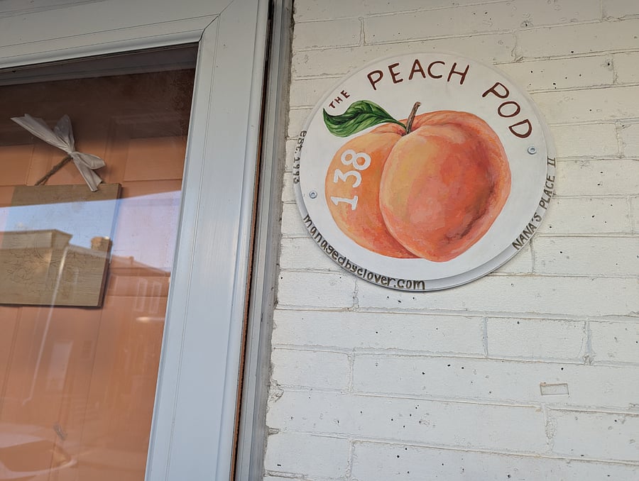 Peaceful Peach is a row-home in the West Philadelphia neighborhood of the city.