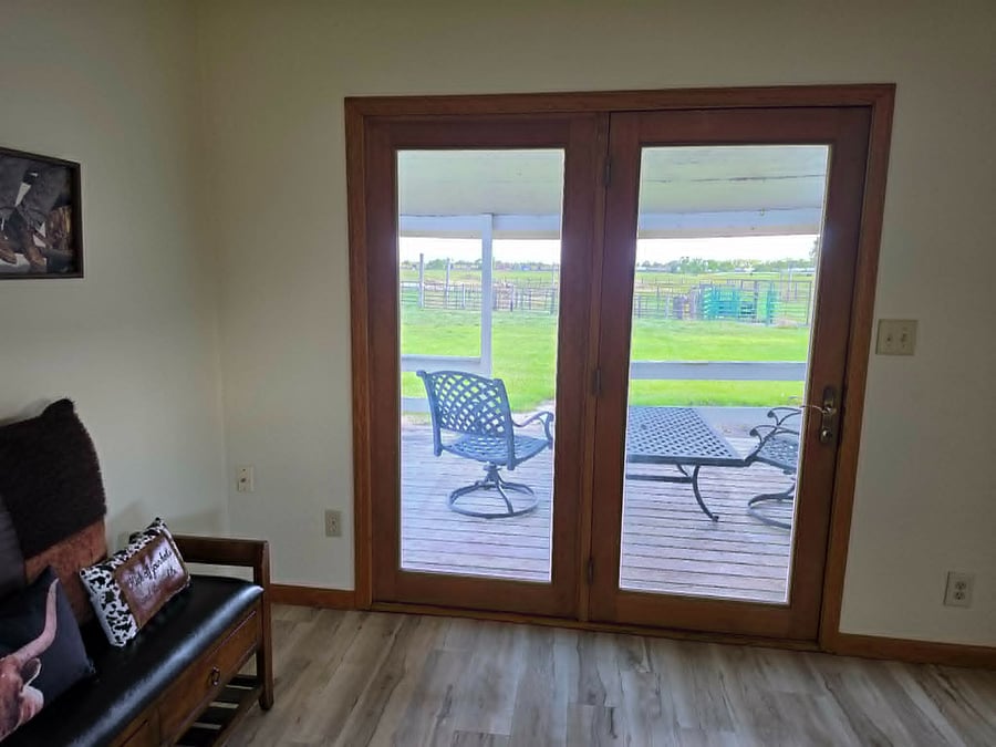 Entry with back patio 
