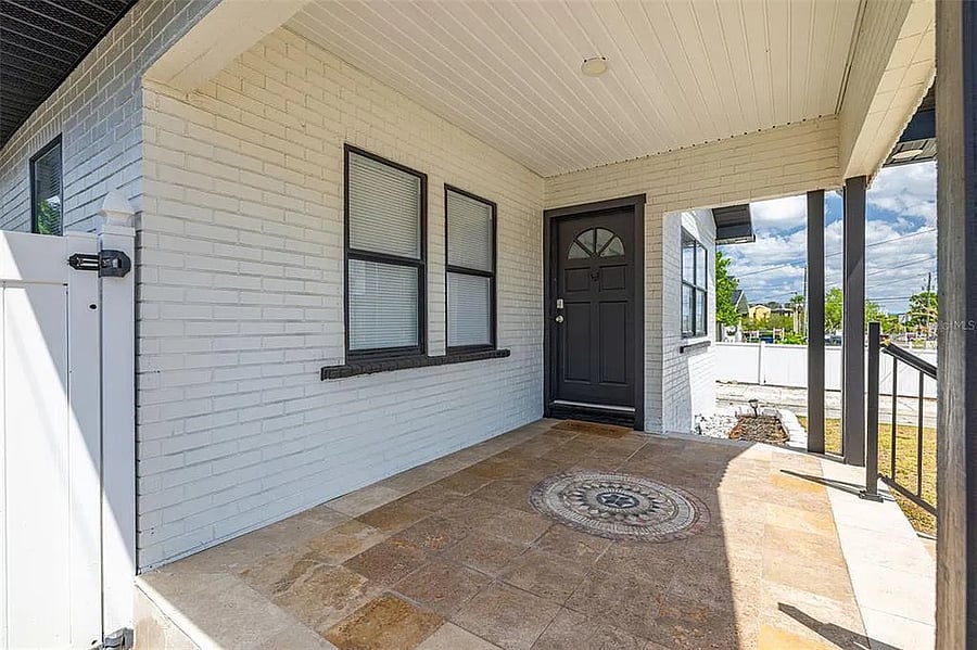 Main entry and porch