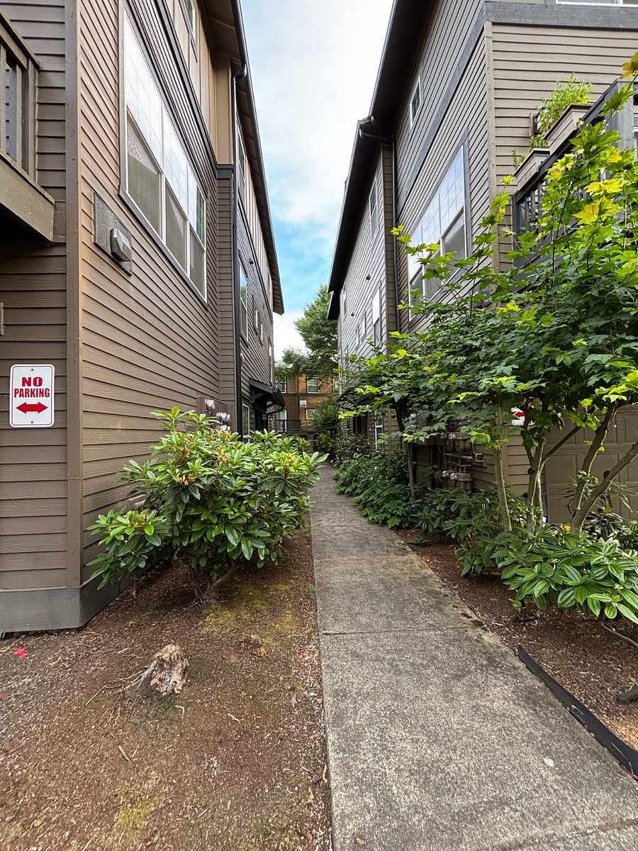 Walkway to townhouse