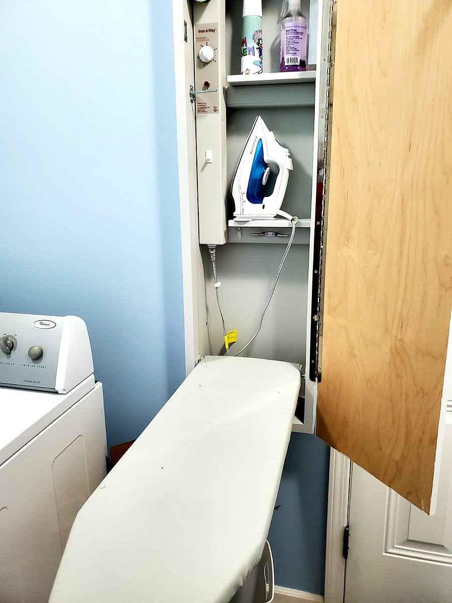 Fold out ironing board