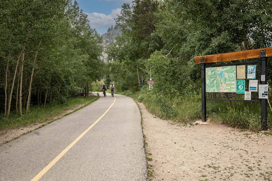 Bike path behind condo