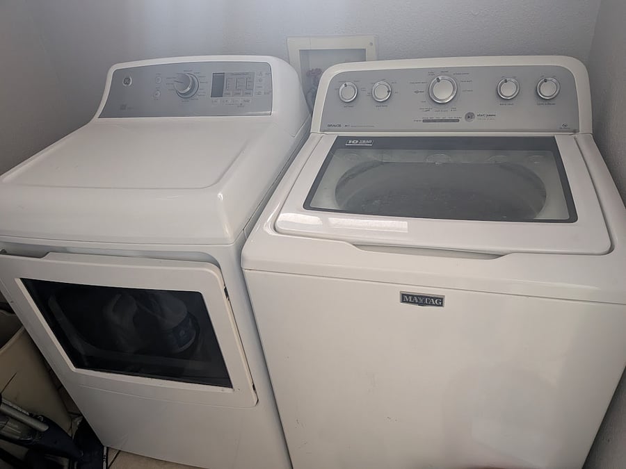 Washer and dryer included
