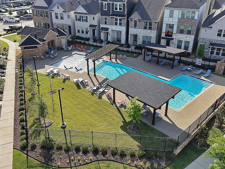 Community pool access with key card