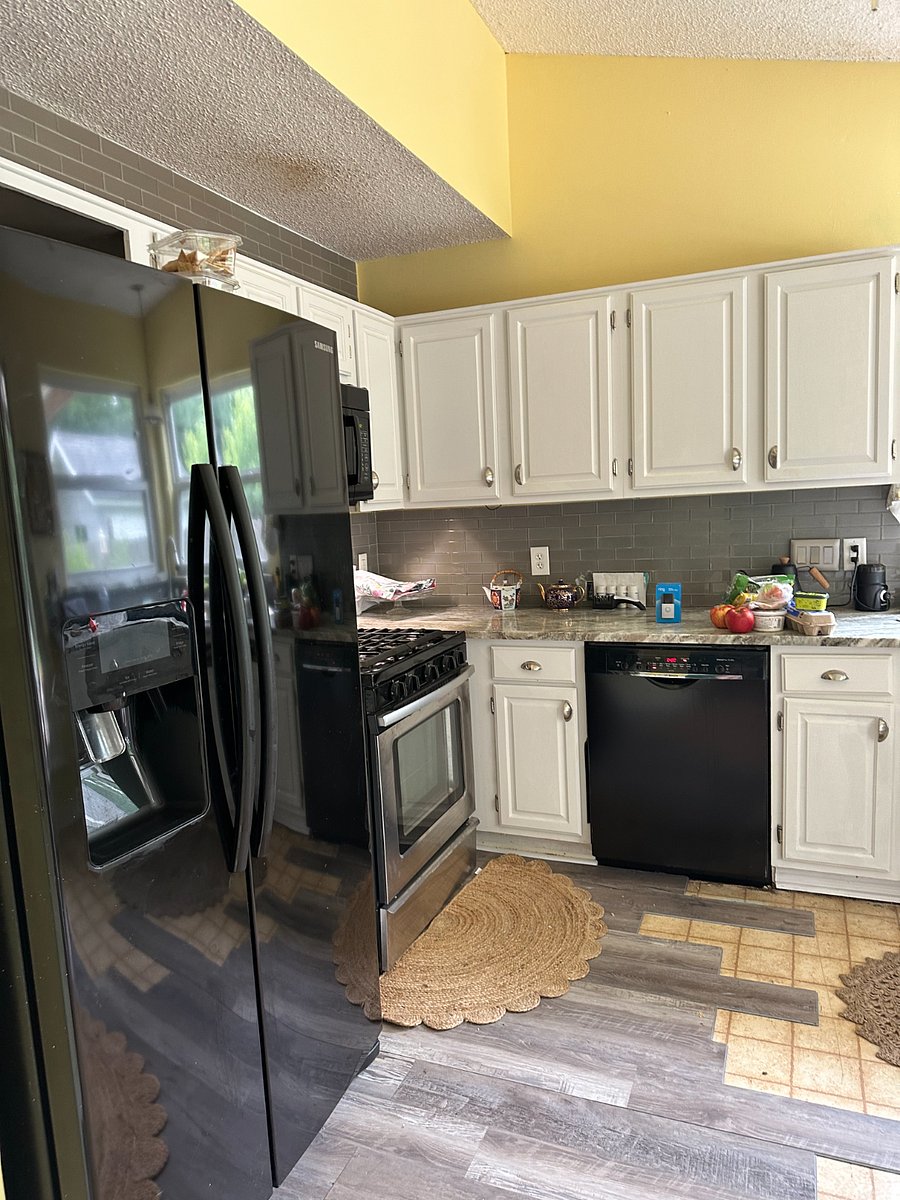 kitchen counter top and stove