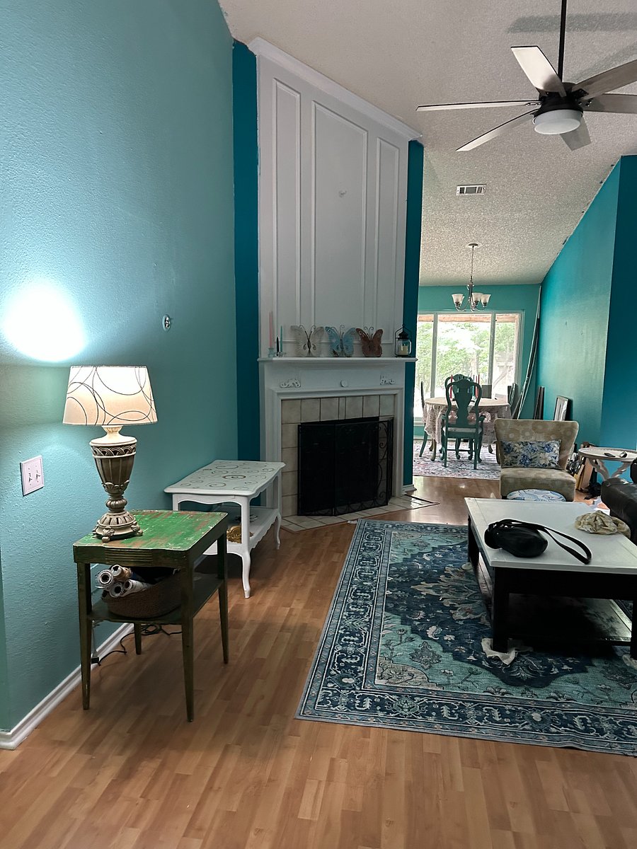 living room facing to the back of the house