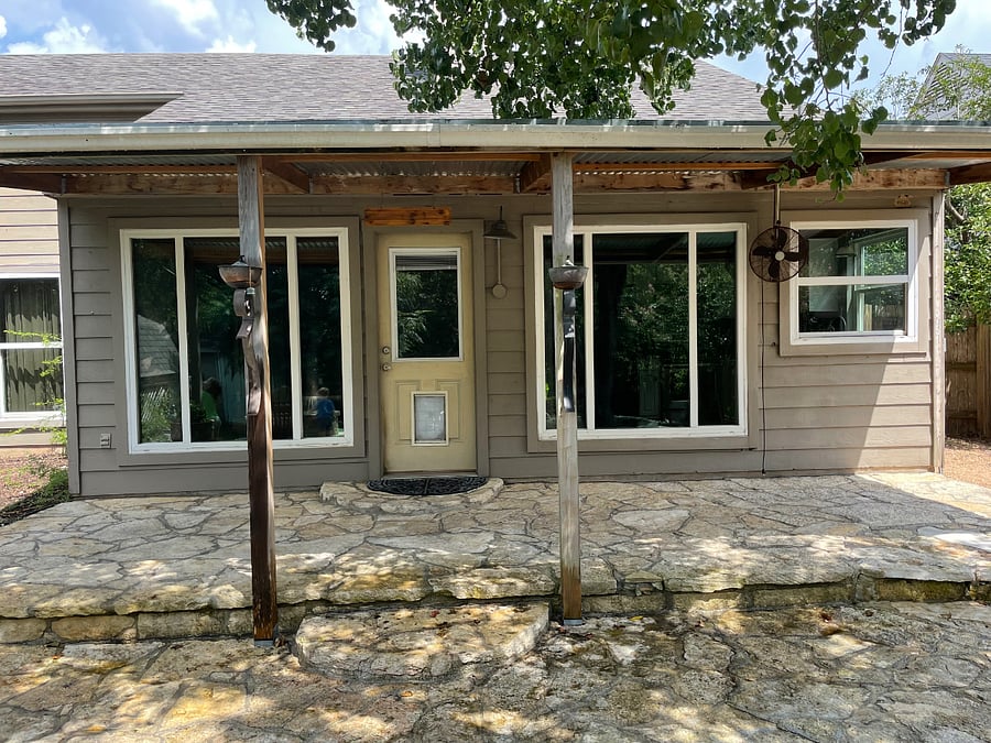 View of back patio