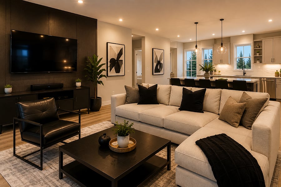 Open -Concept Living & Entertaining Space