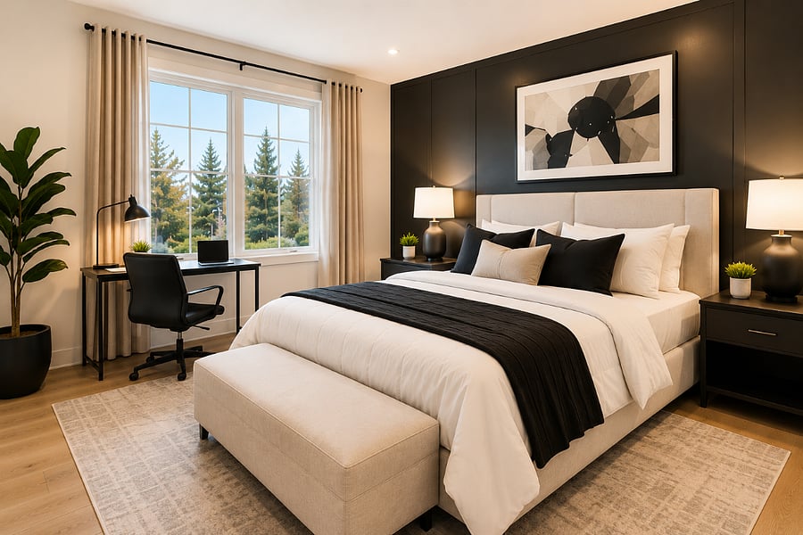 Spacious Primary Suite with Premium Bedding
