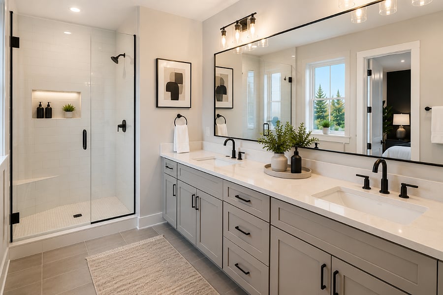 Spa-Inspired Primary Bath with Oversized Walk-In Shower