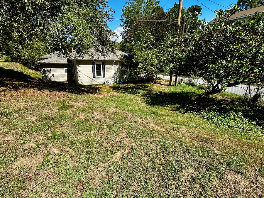 View from side yard