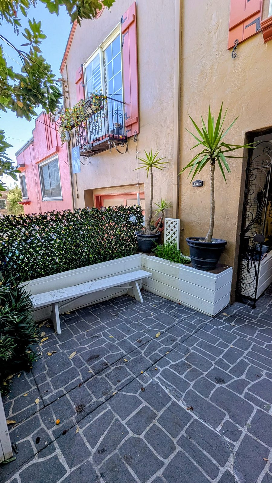 front courtyard