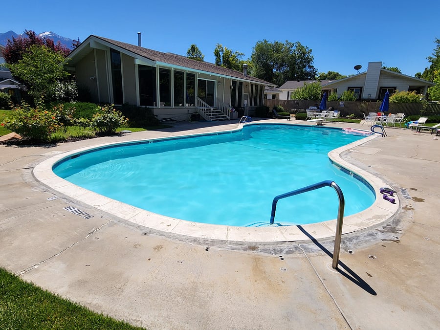 Here's the community pool