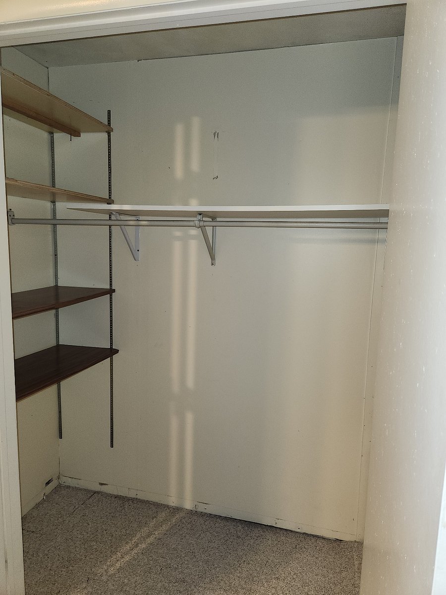 Inside living room closet