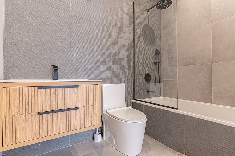 Built-in dishwasher, coffee bar and ample counters  modern conveniences throughout.
