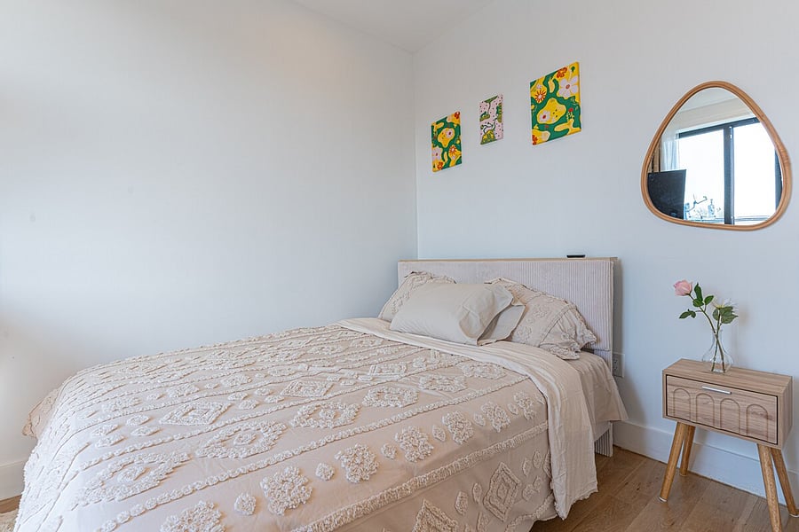 Relax in the bright, fully renovated living space comfy seating and modern finishes.