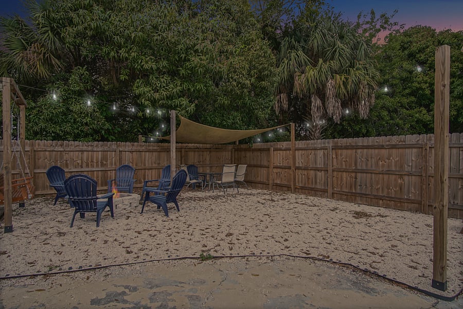 Fire pit area