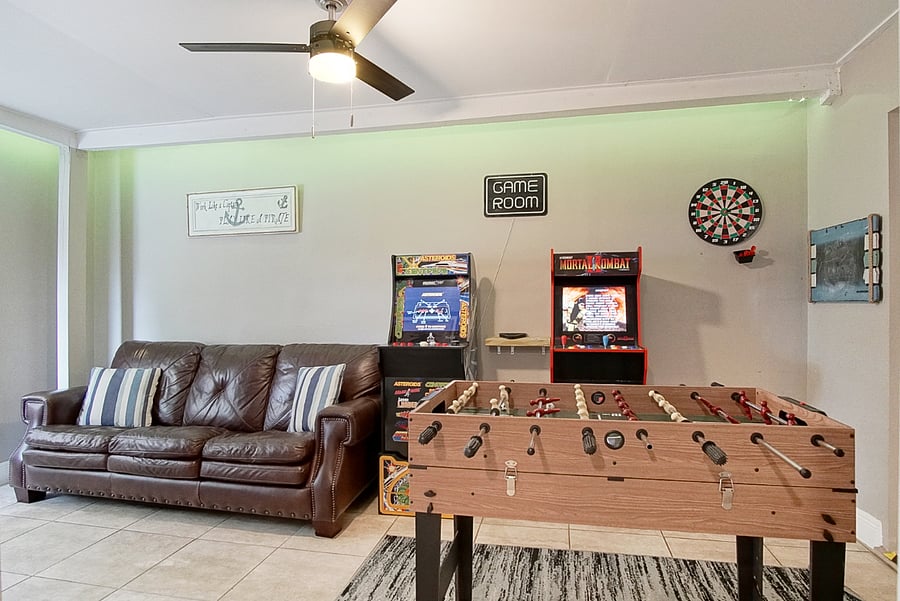 Fully loaded game room with thousands of arcade games