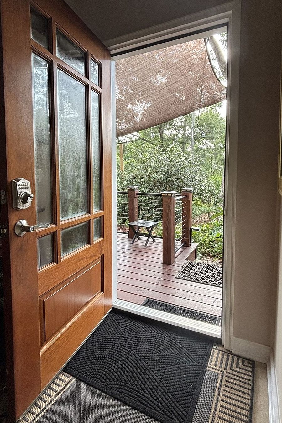 Front entry from inside