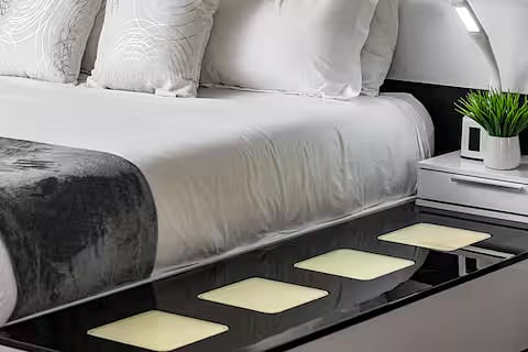 Master bedroom with king bed