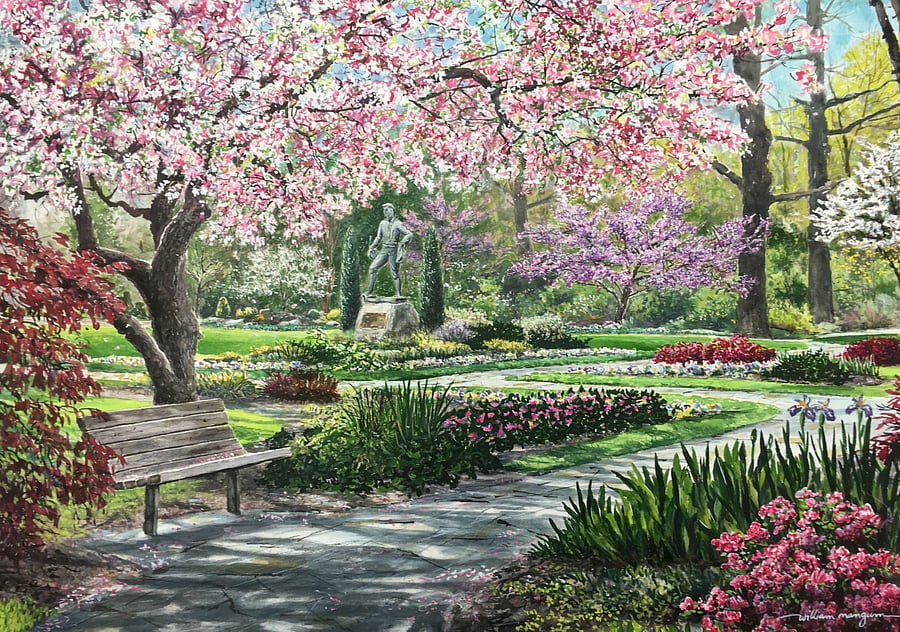 So many beautiful gardens nearby with walking trails.  
