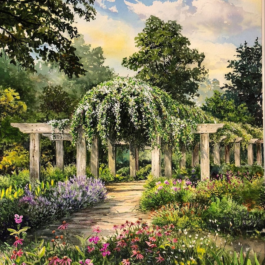 So many beautiful gardens nearby with walking trails.  