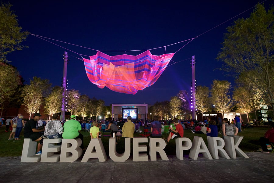 Lebauer Park has so many activities.. live music, movie nights, dog park, splash pad during the summer and lots more!!!