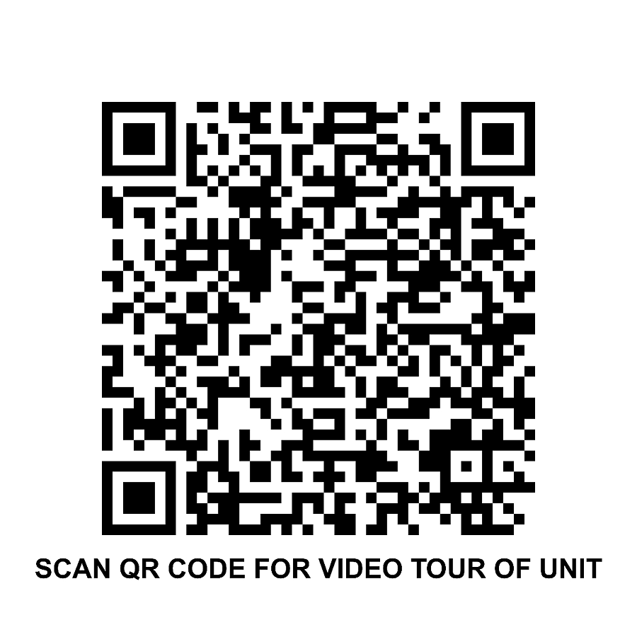 SCAN THE QR CODE FOR VIDEO TOUR OF RENTAL