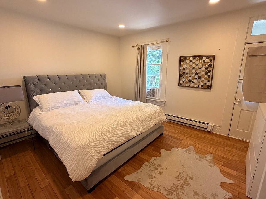 Bedroom 3 on second floor with private balcony. 