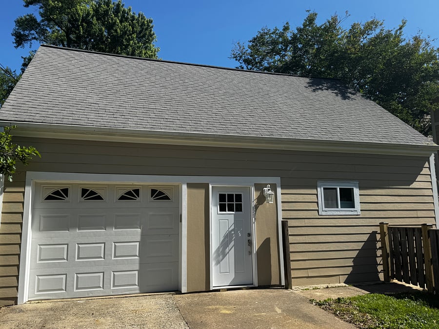 Free standing two-story garage apartment (no access for renters to the one car garage) behind a single family home.