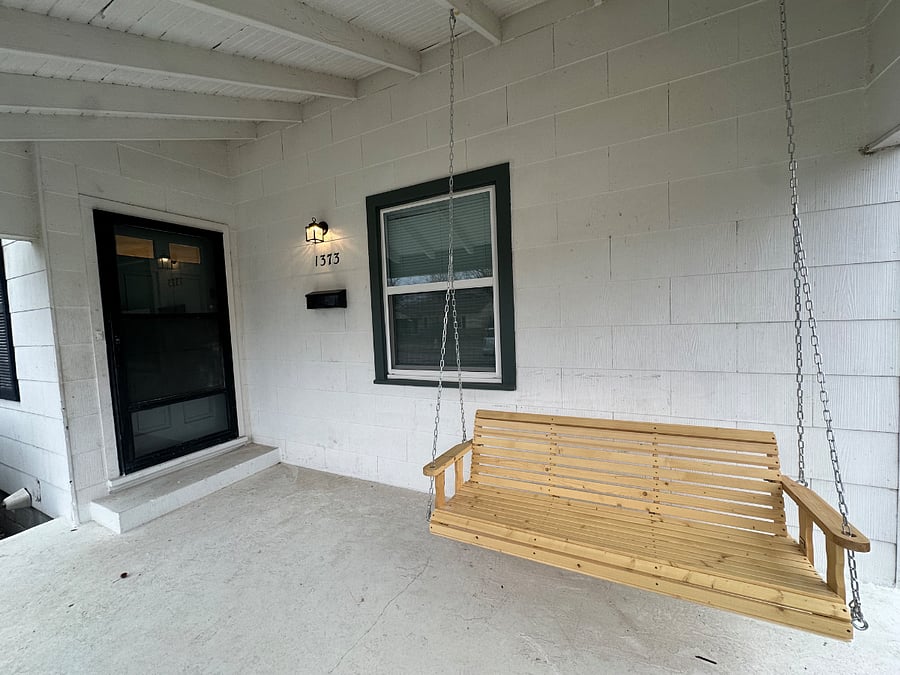 Every guest enjoys our Front Porch swing, too.