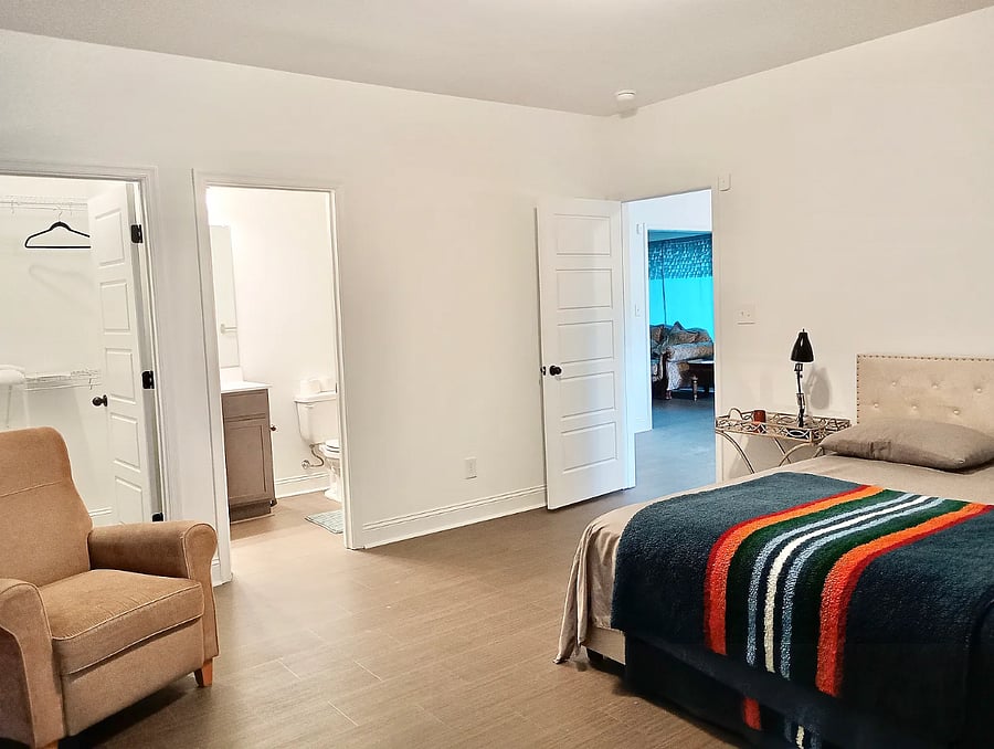 Basement bedroom