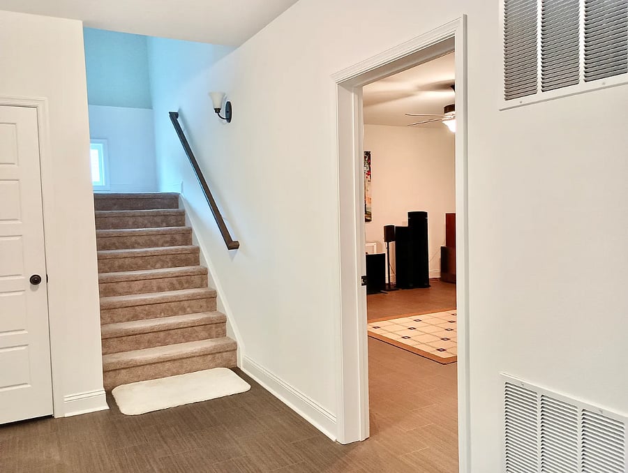 Stairs from basement to main level