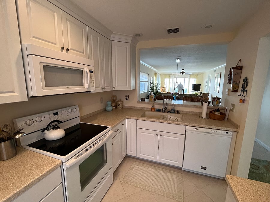 Kitchen looking west