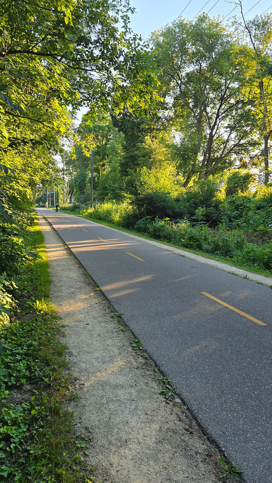 Bike Commuter Path connected to backyard